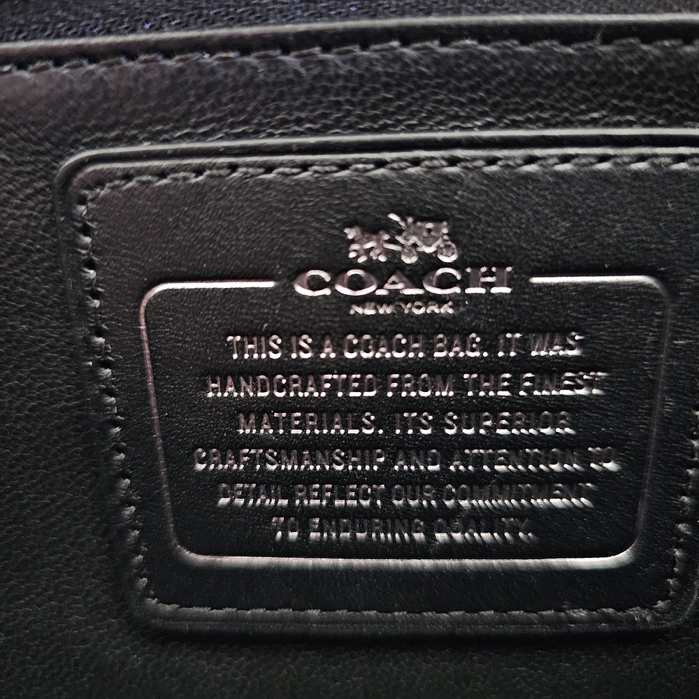 Coach EUC Drifter Black Leather Satchel - Picture 2 of 9